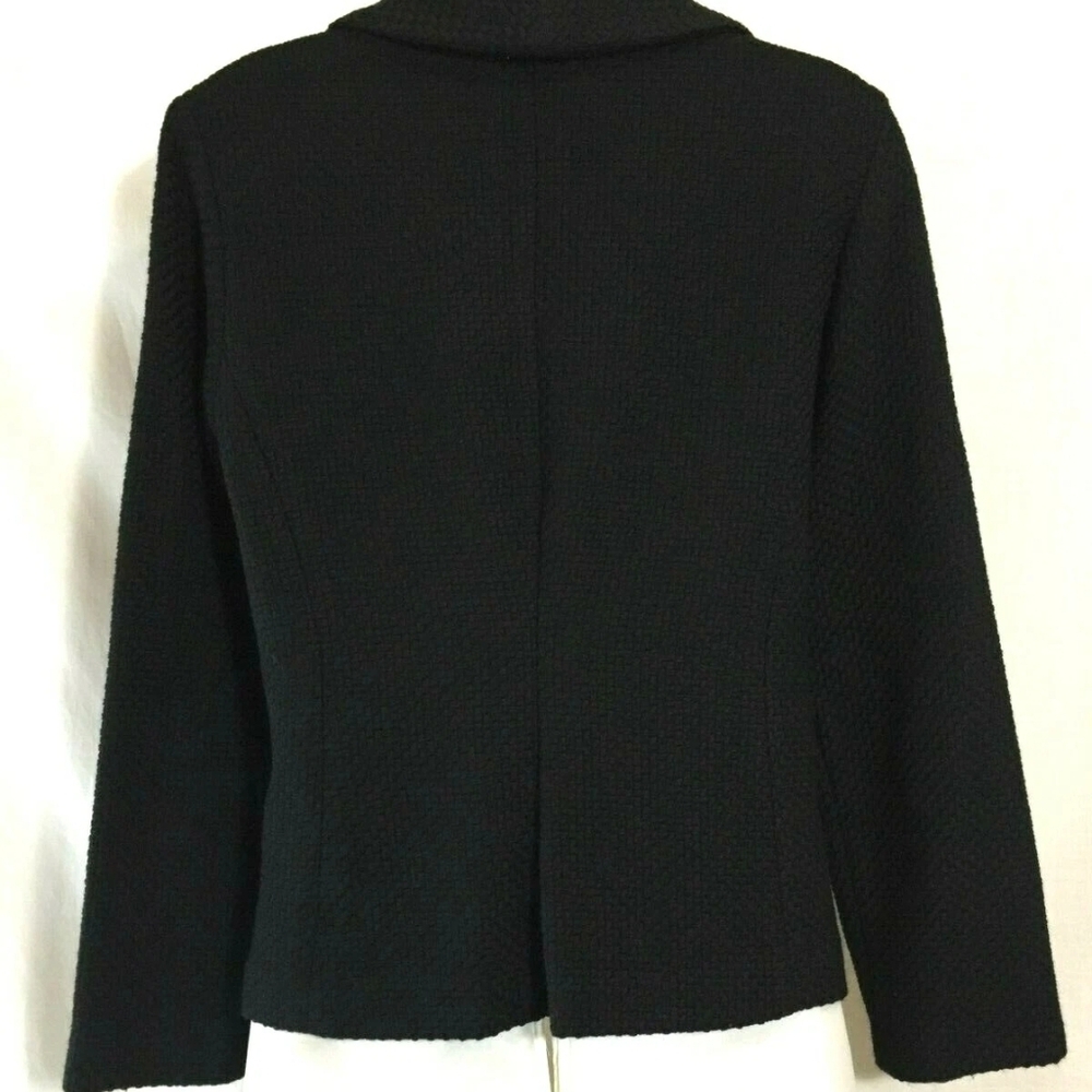 Eileen Fisher Black Textured Blazer S - Picture 2 of 5